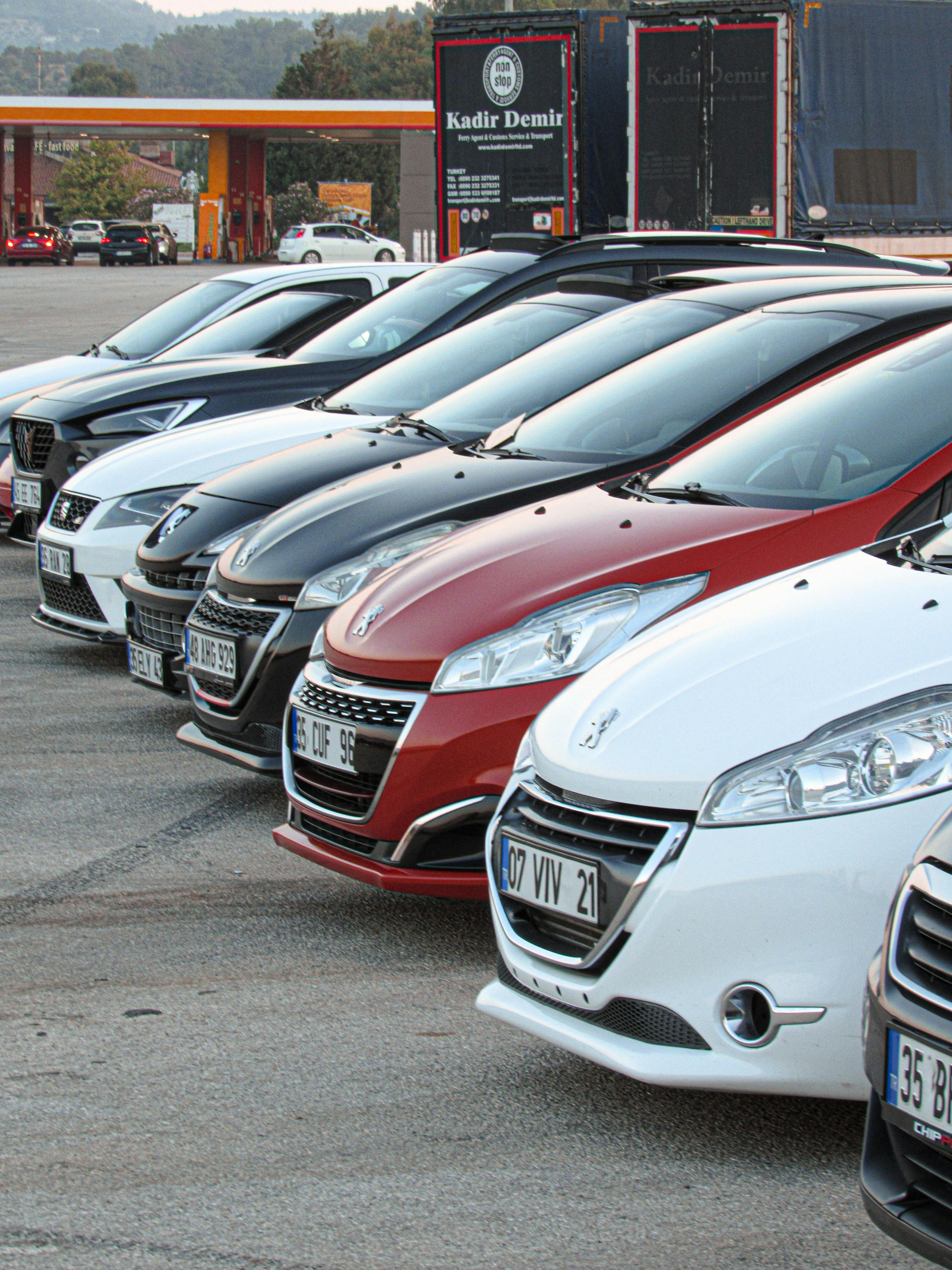 Car rental fleet at US airport