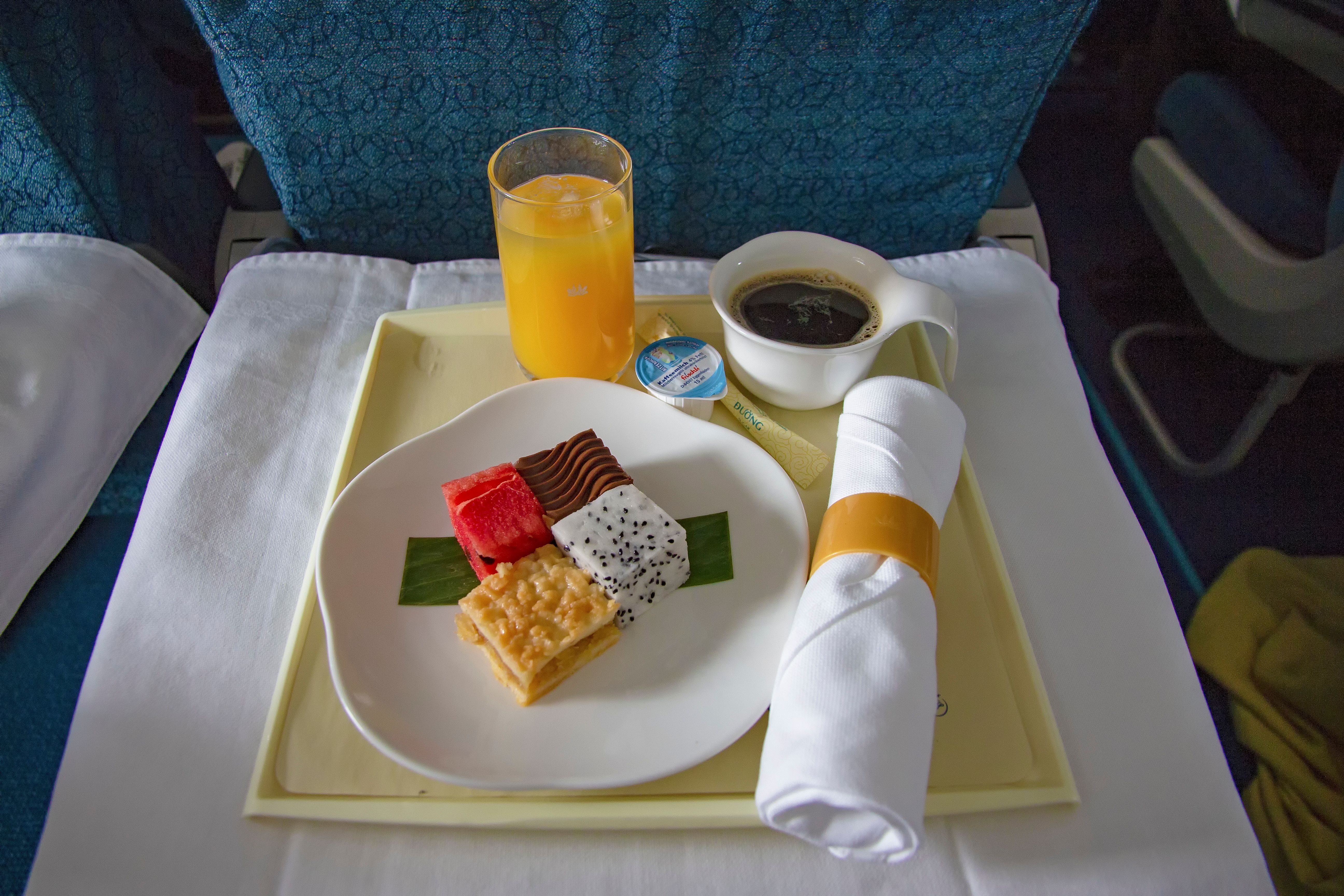 Business class meal service